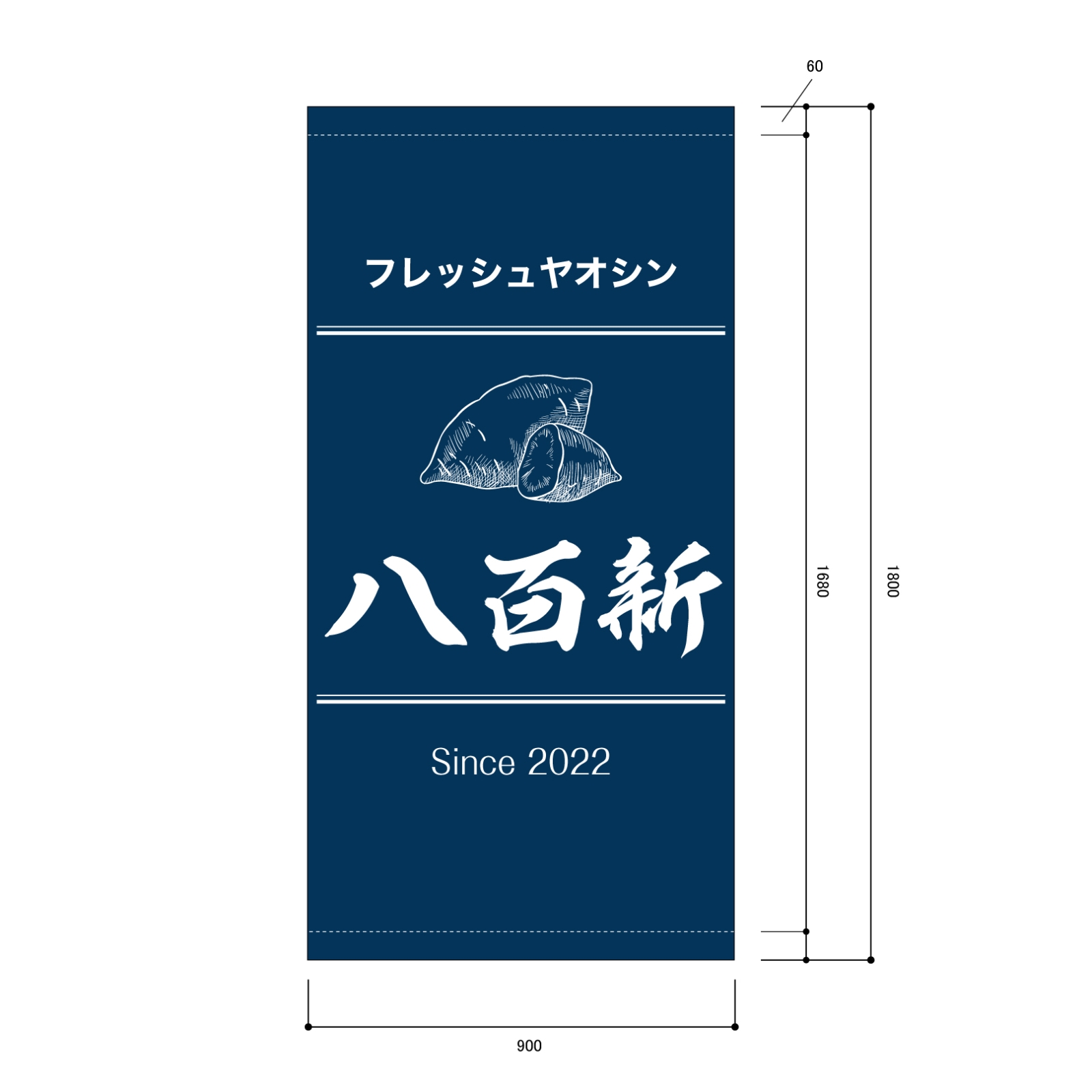 販促の日除け幕