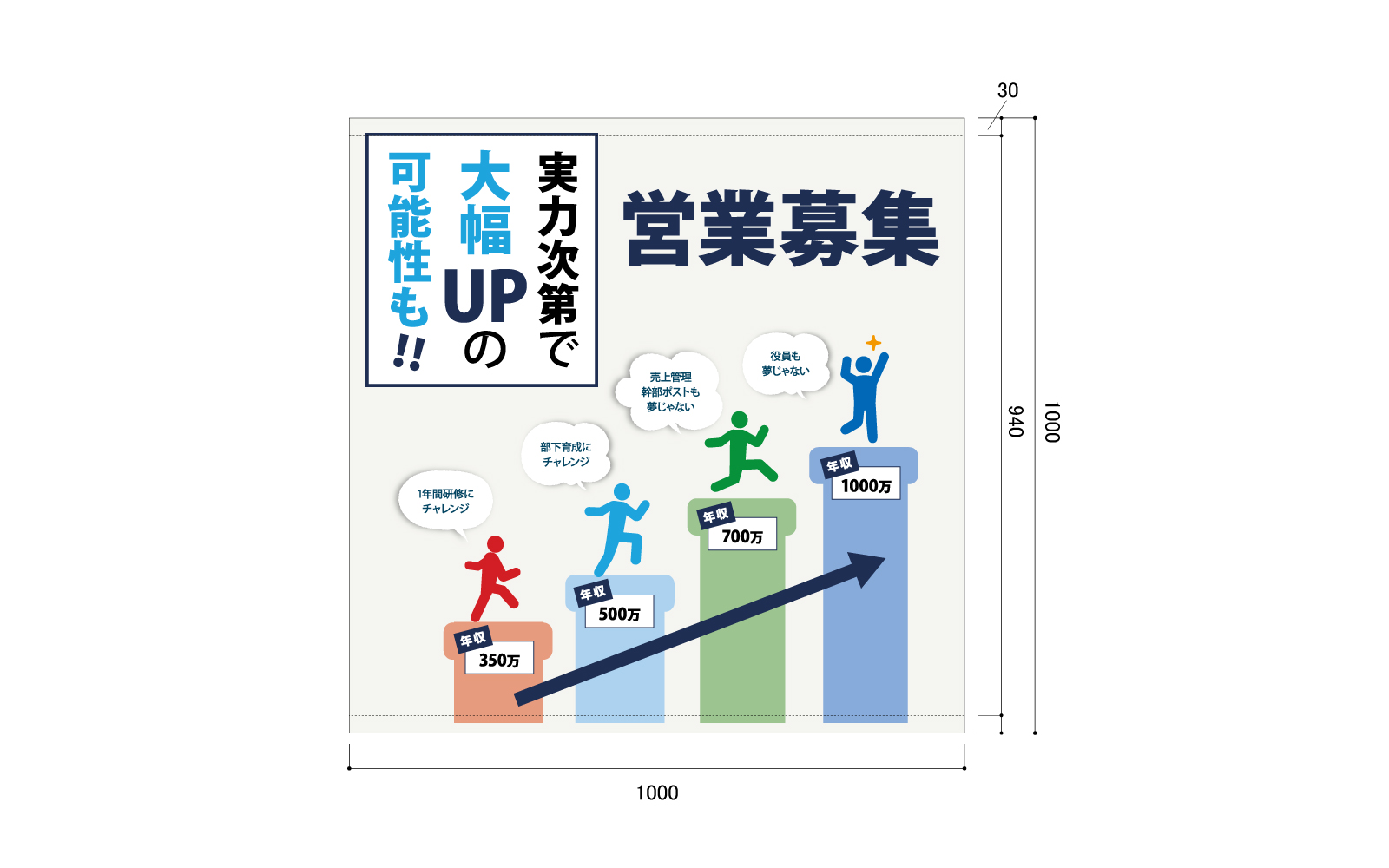 会社説明会の垂れ幕