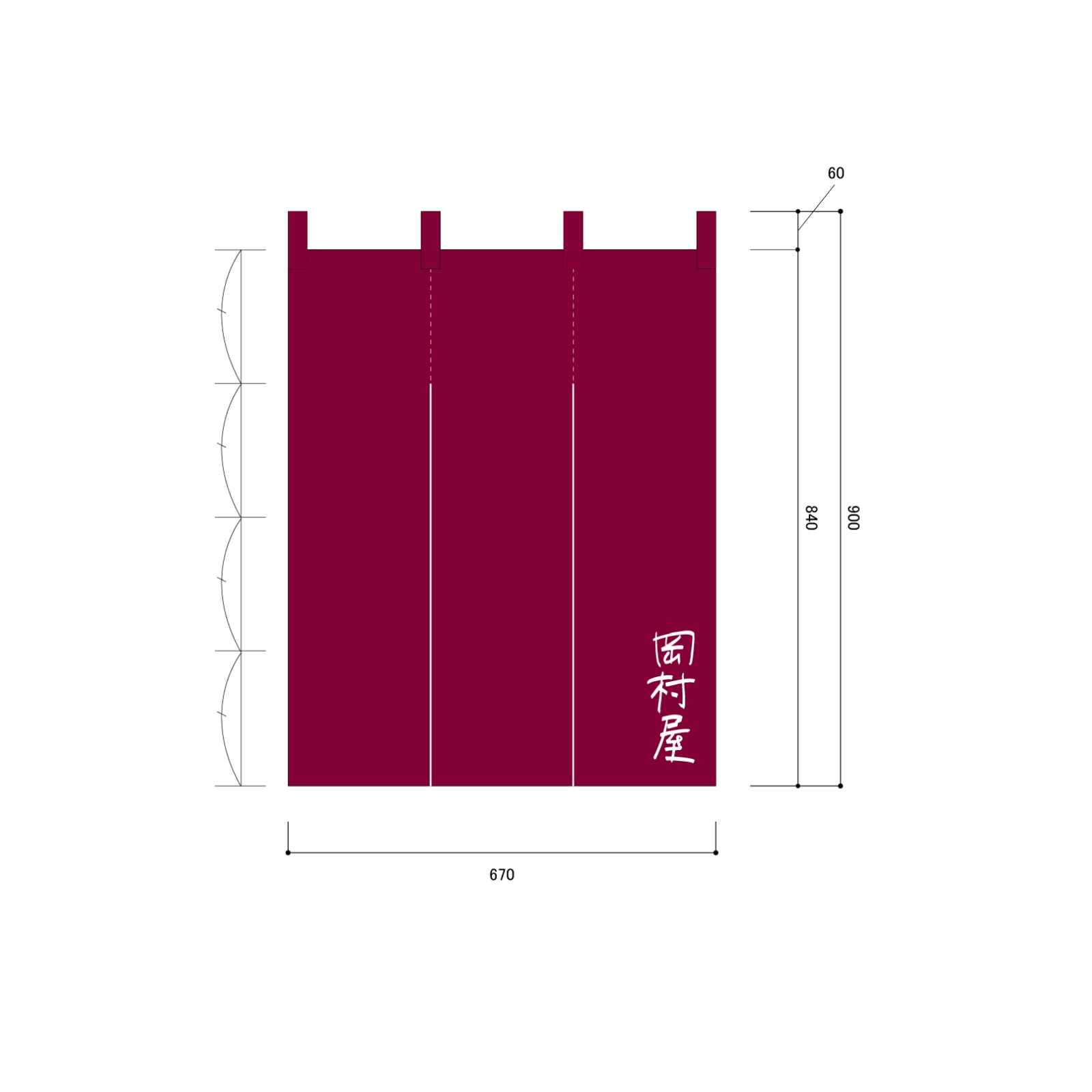 店頭集客ののれん