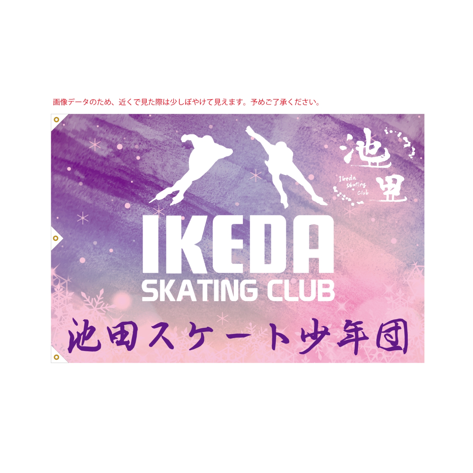 スケートクラブの旗