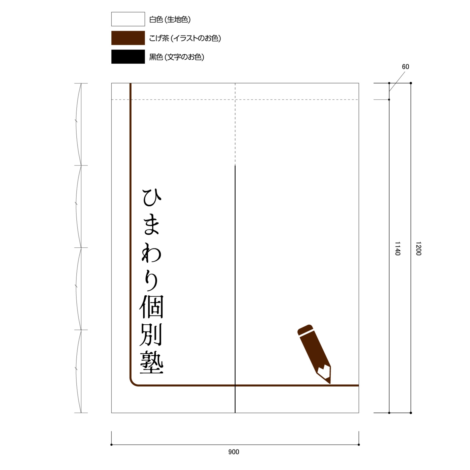 個別塾ののれん