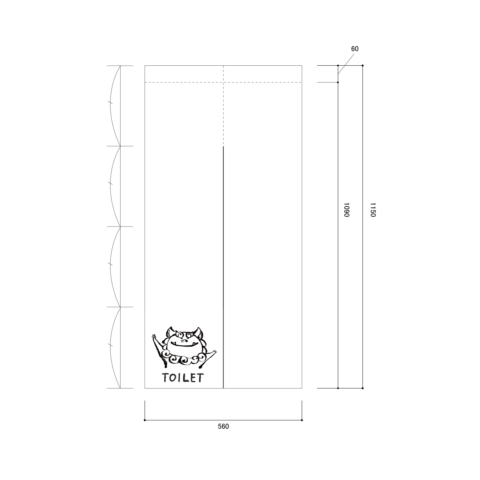 トイレののれん