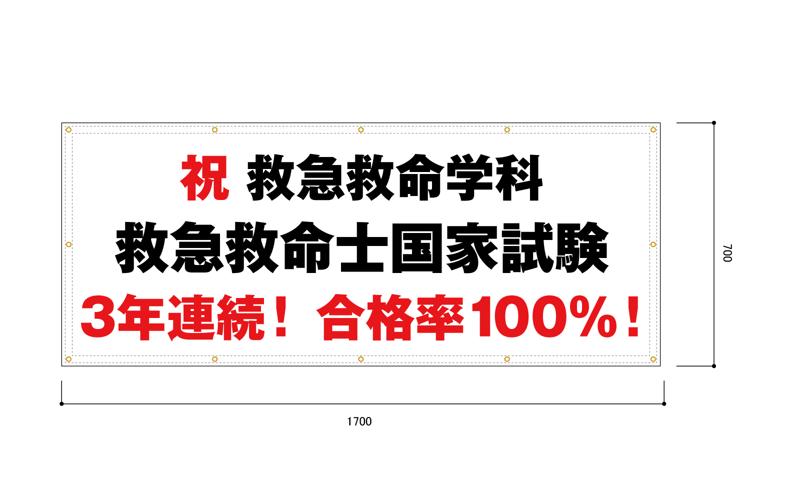 報告用の横断幕