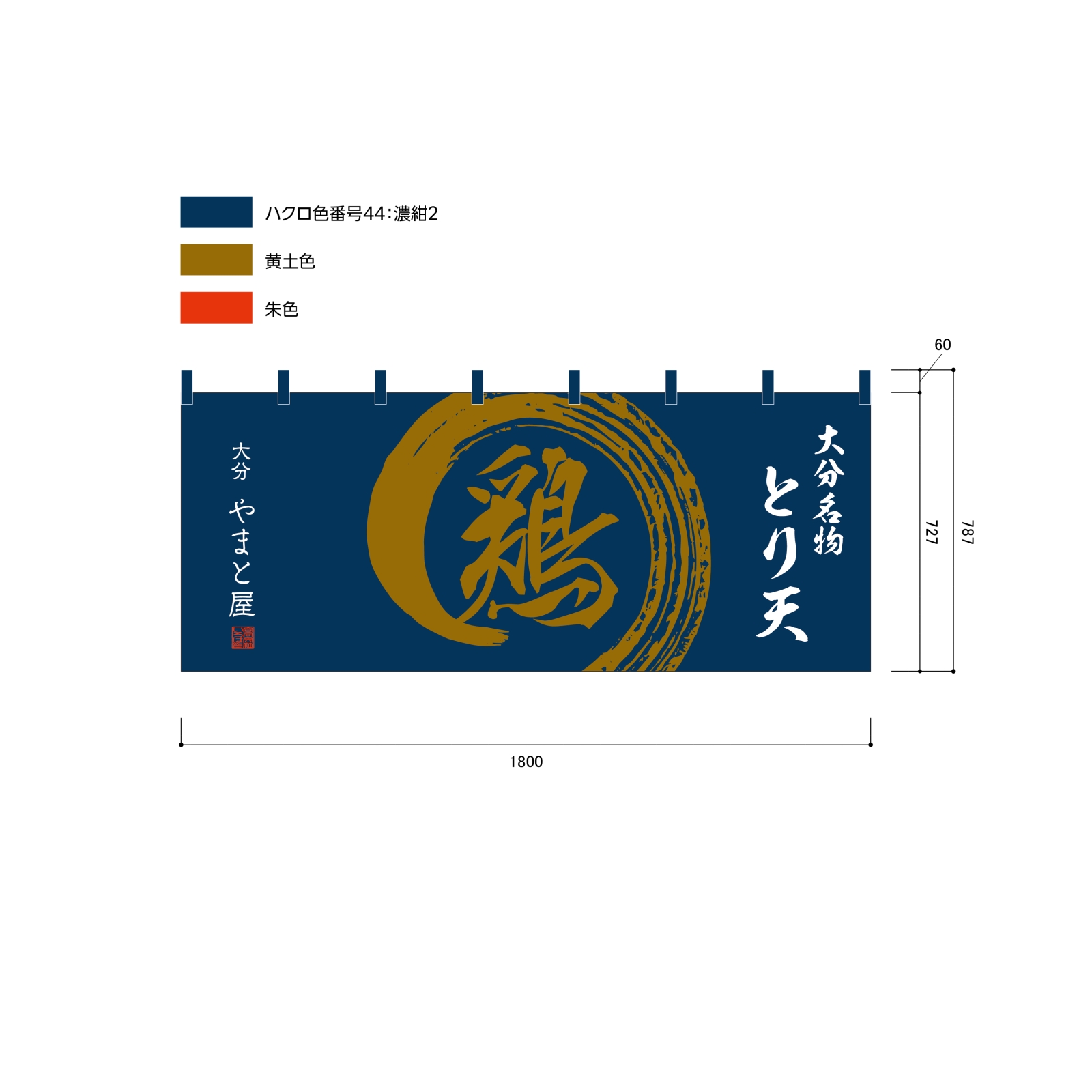 とり天ののれん