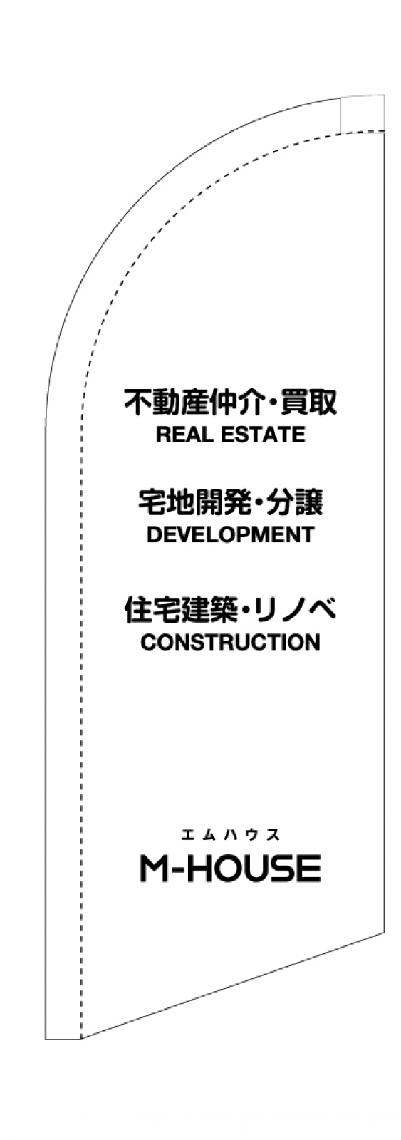 不動産のスウィングバナー