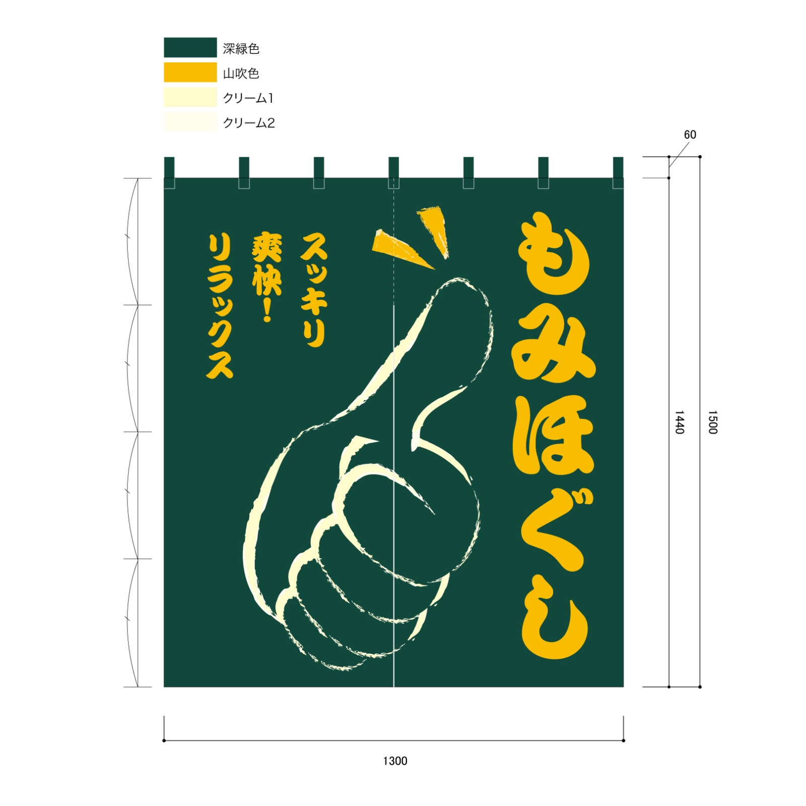 整体院ののれん