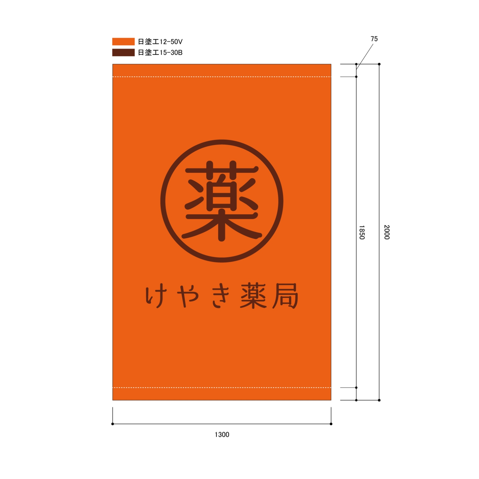 薬局の日除け幕