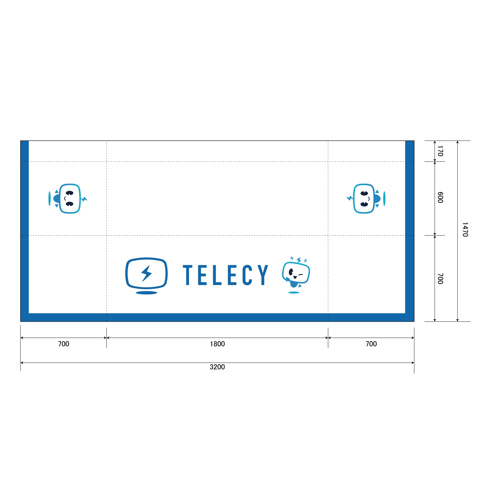 運用型テレビCM会社のテーブルクロス平型