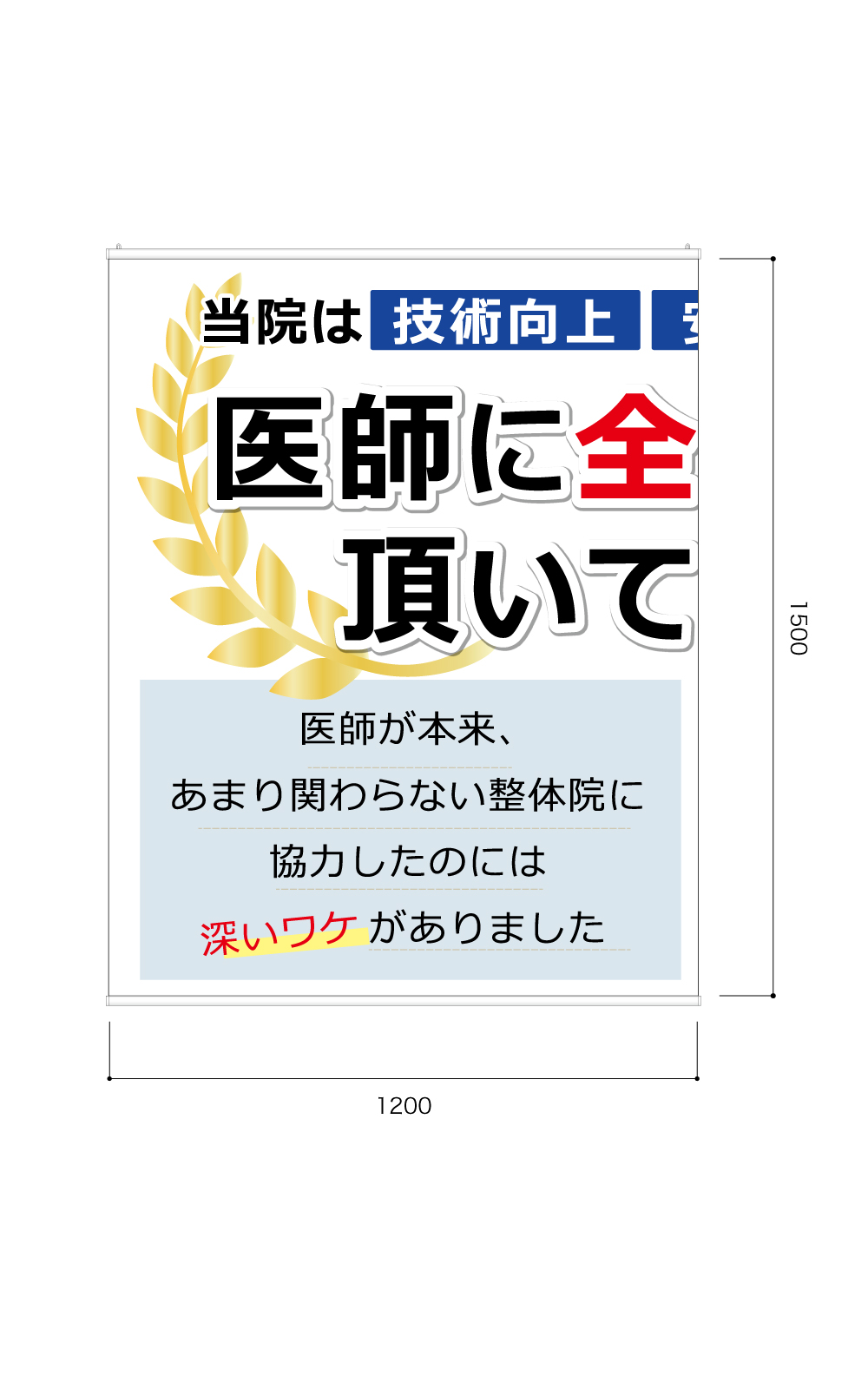 医療系のタペストリー（7枚連続）