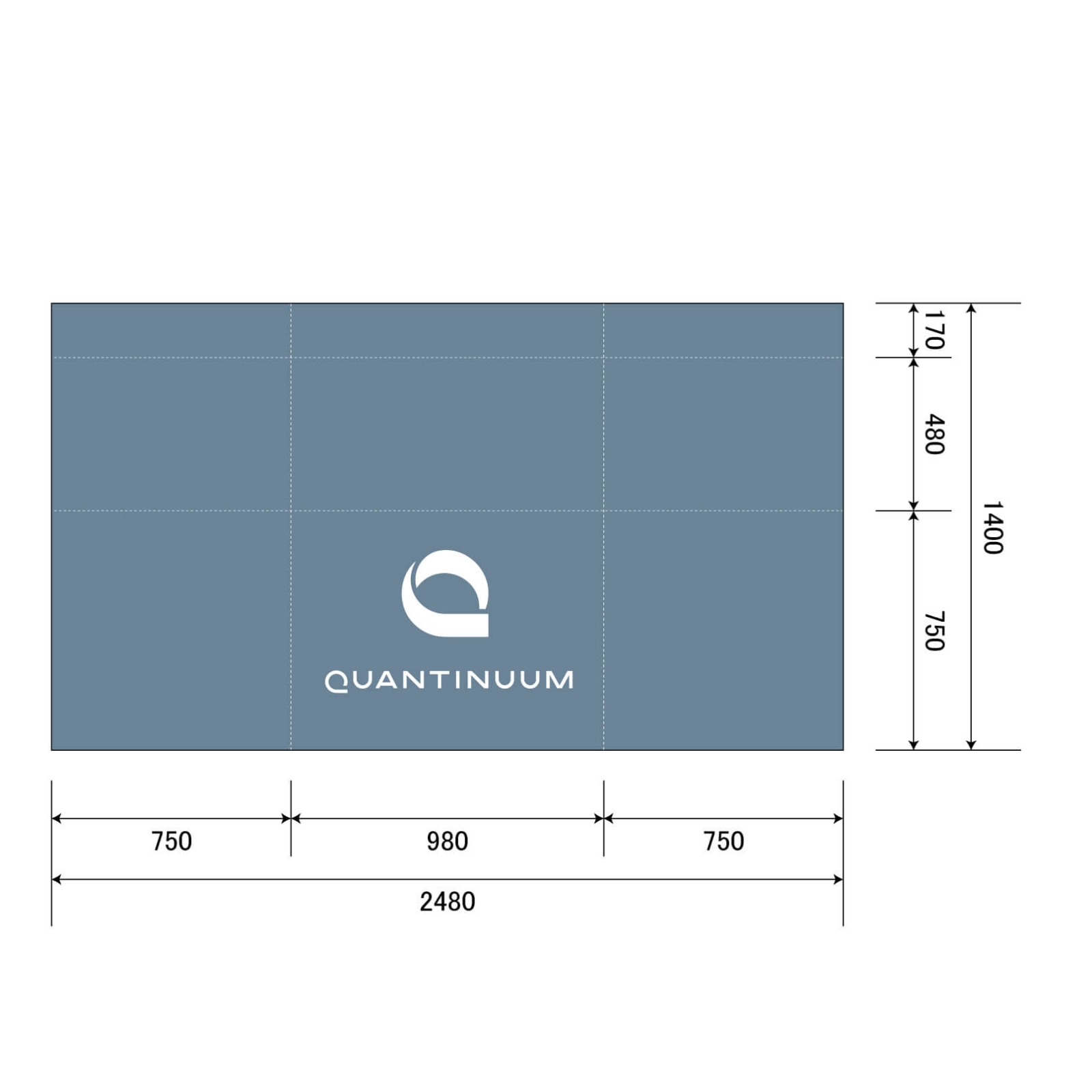 量子コンピュータ技術会社のテーブルクロス平型
