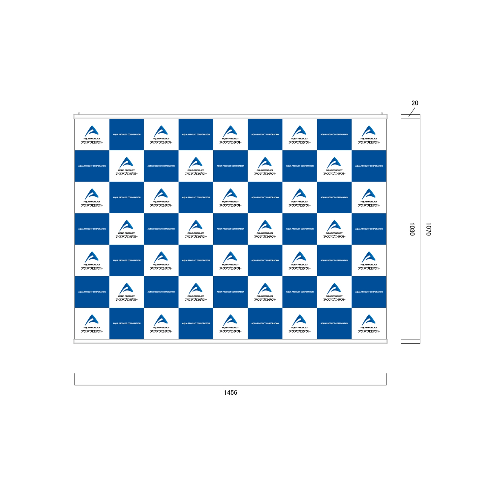 企業説明会のタペストリー