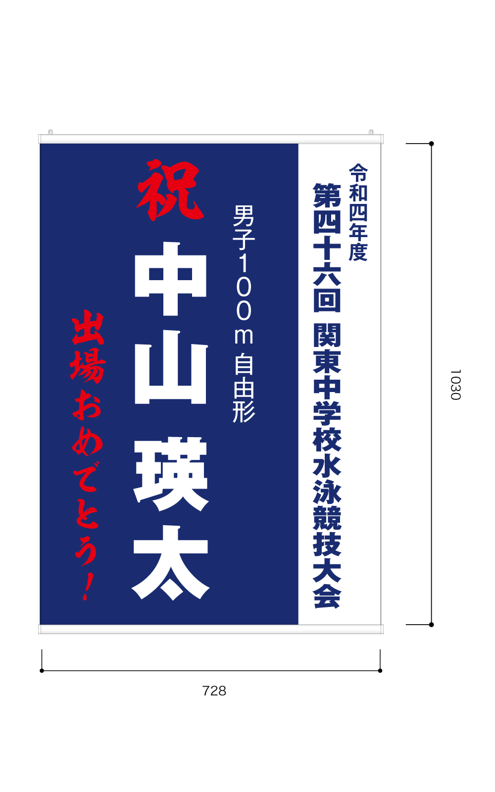 部活動報告のタペストリー